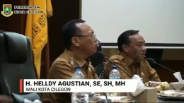 (Gambar tangkap layar dari video Wali Kota Cilegon Marah Terhadap Kinerja ASN/pram)