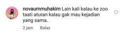 Salah satu contoh komentar positif dari seorang netizen (Tangkapan layar/Instagram) 