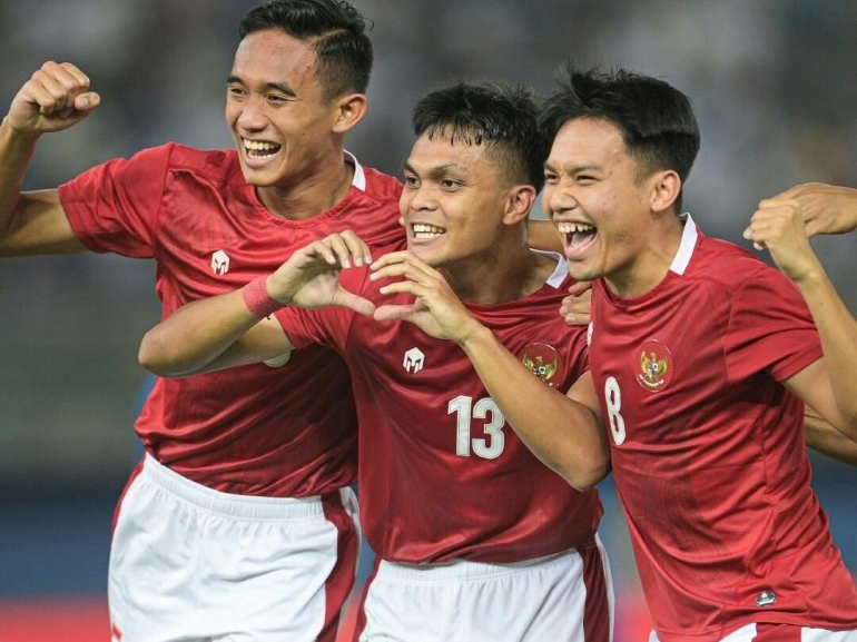 Indonesia meraih kemenangan perdana di Kualifikasi Piala Asia 2023 setelah mengalahkan Kuwait 2-1. | Source: Dok PSSI