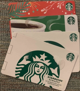 Kartu-kartu hadiah/giftcards Starbuck-Dokpri