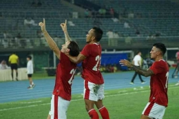 Marc Klok merayakan gol ke gawang Kuwait. Foto: pssi dipublikasikan kompas.com