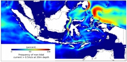 Potensi energi arus laut Indonesia (Sumber:Ocean Wave Characteristics in Indonesian Waters for Sea Transportation Safety and Planning. Kurniawan, R.,)