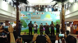 Foto pembukaan acara festival nostalgia Surabaya tempo doloe, Kamis (2/6). 