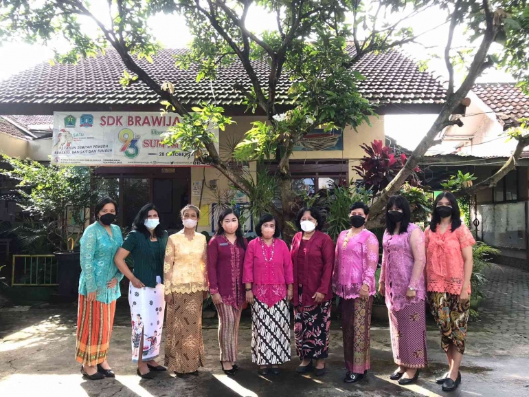 Inilah Kegaitan untuk Meningkatkan Rasa Nasionalismem SD K Brawijaya 03 YPK Kota Malang bersama Mahasiswa Kampus Mengajar 3