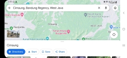 Tangkapan layar peta Desa Cimaung (Sumber: Google Maps)