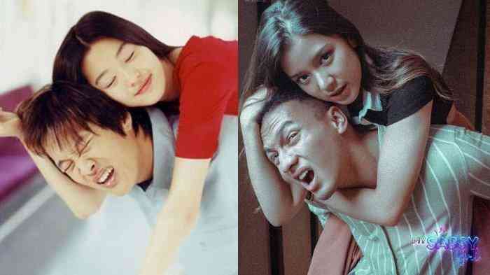 Versi Korsel kiri dan versi Indonesia kanan (sumber gambar: Falcon dalam Tribunnews)