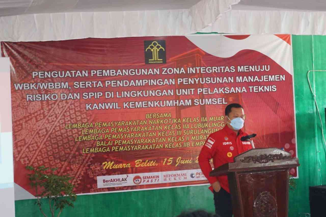 Kadivmin Kemenkumham Sumsel Beri Pengarahan Penguatan Pembangunan ZI ...