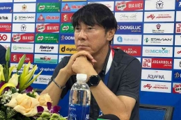 Pelatih Timnas Indonesia, Coach Shin Tae-yong. (KOMPAS.com/ M. Hafidz Imaduddin)