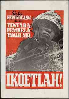 Poster Propaganda Jepang di Indonesia. Sumber: hariansejarah.blogspot.com