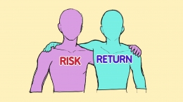 Ilustrasi Risk vs Return. Dok : Pribadi