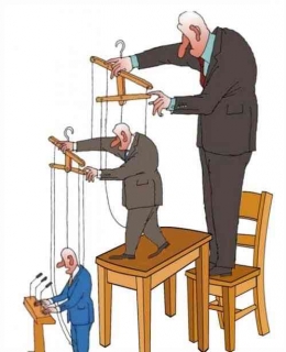 Gambar 6: Ilustrasi Oligarki dalam Sistim Plutokrasi (Foto: Republika.co.id)