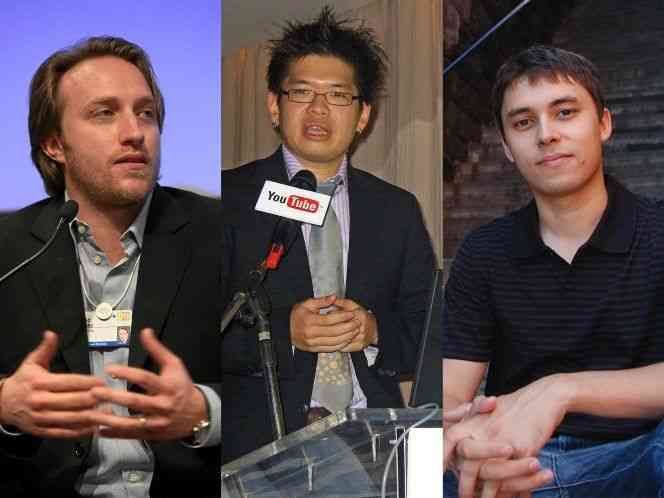 Chad Hurley, Steve Chen, dan Jawed Karim. Sumber: poskota.co.id