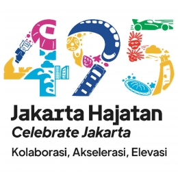 Logo HUT Jakarta yang ke-495. Foto : news.detik.com