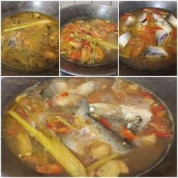 Cara memasak Bandeng Pindang Serani step by step. | Foto: Wahyu Sapta.