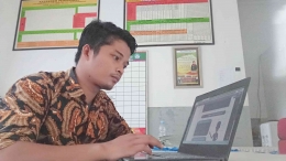 Pelatihan online yang diikuti guru untuk menunjang kompetensi dan kemampuan guru dalam pendidikan (Foto Akbar Pitopang) 