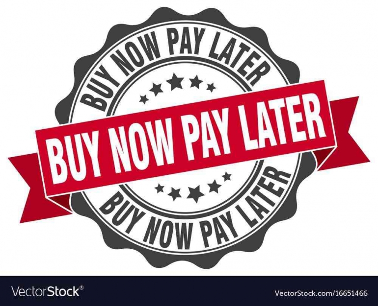 BUY NOY PAY LATER (Sumber gambar : VectorStock.com)