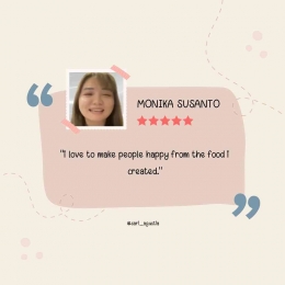Quote Monika Susanto dalam berbisnis kuliner (ilustrasi pribadi dengan Canva)