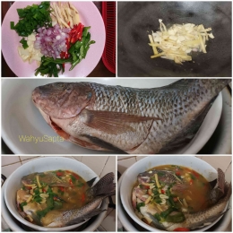 Cara memasak Ikan Nila Kukus Saos Chilli step by step. | Foto: Wahyu Sapta.