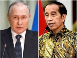 Vladimir Putin dan Jokowi. Foto : news.allauction.live