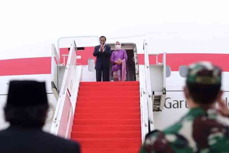 Presiden Jokowi terbang ke Jerman (Dok. Sekretariat Presiden/Kompas.com)