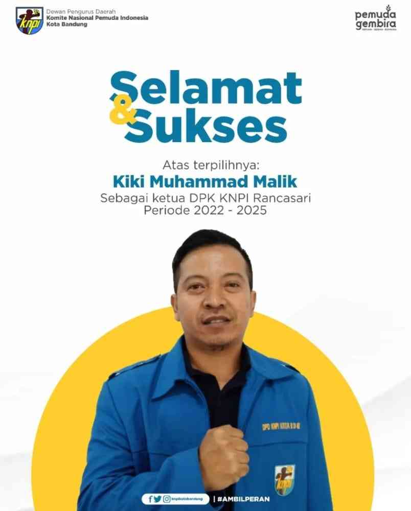 Terpilih Secara Aklamasi, Kiki Muhammad Malik Kembali Pimpin DPK KNPI ...