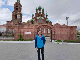 Gereja Svyato Troitsky dengan kubah hijau di Chelyabinsk. Sumber foto: Dokumen pribadi