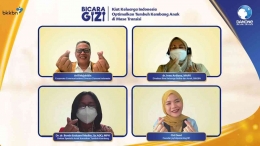 Para narasumber Bicara Gizi dalam rangka peringatan Harganas 2022: Danone Indonesia