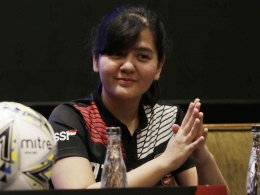 Pesona Ratu Tisha dan sepakbola Indonesia. Sumber gambar;Bolacom