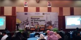 Paling Kanan, Pembicara Seminar Internasional tentang Pengungsi Luar Negeri dari Perwakilan ASEAN kantor pusat Jakarta (Doc Istimewa-Rachmad Yuliadi)