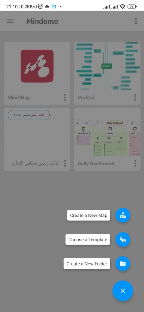 dokpriTampilan Mindomo