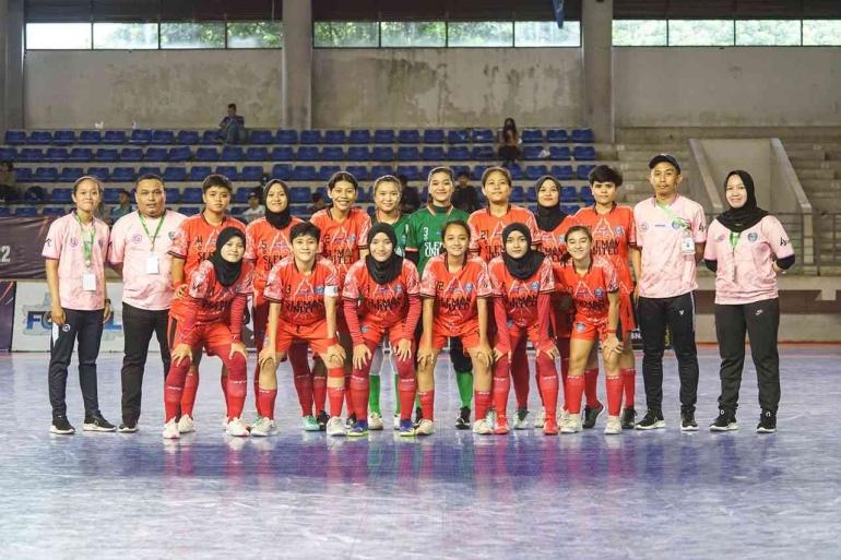 Futsal Putri Sleman United di 34 Besar Liga Nusantara 2022 (Foto : Dok.Slamen United)