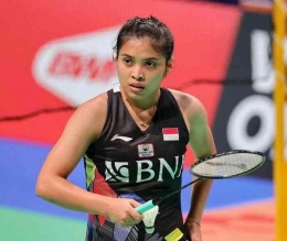 Gregoria Mariska Tunjung, tunggal putri Indonesia yang sedang berupaya bangkit untuk meraih prestasi (Foto Badmintonthaitoday.com). 