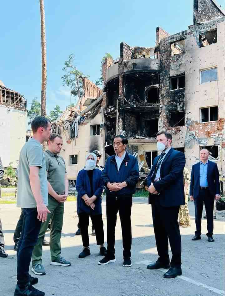 Presiden RI Jokowi di Ukraina dan kondisi Ukraina | Dokumen via Facebook Presiden Jokowi.