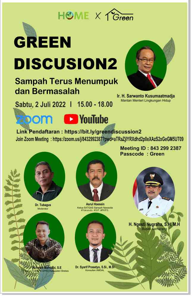 Player meeting zoom webinar. Sumber: HOME Green Community