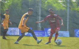 Aksi Elang Emas Sriwijaya saat menghadapi FABD-1, Jumat (1/7/2022). (Foto: Instagram/@elangemassriwijaya)