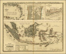 Peta kawasan Indonesia tahun 1840/foto: wikimedia.org