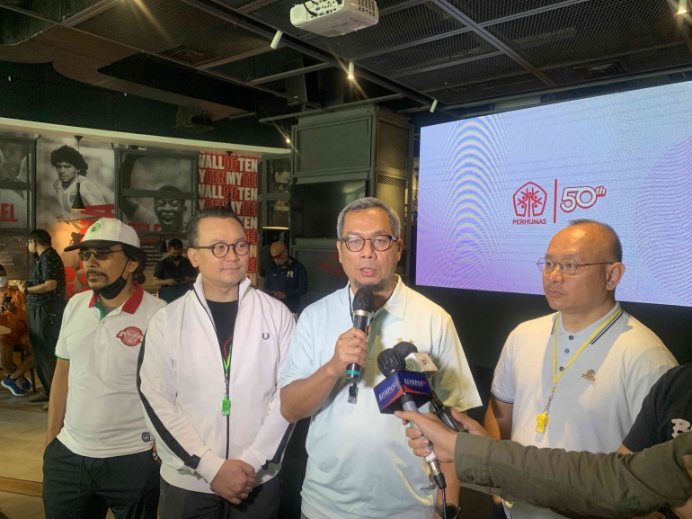 Usman Kansong Dirjen IKP Kominfo hadir pada kick off 50 Tahun PERHUMAS di Jakarta (2/7). Dok. PERHUMAS