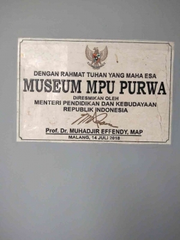 Peresmian museum Mpu Purwa tahun 2018, dokumentasi pribadi