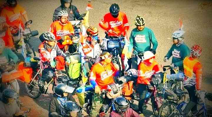 Bersepeda Menuju Tempat Berkemah (Foto dok. ATCS Dishub Bandung)