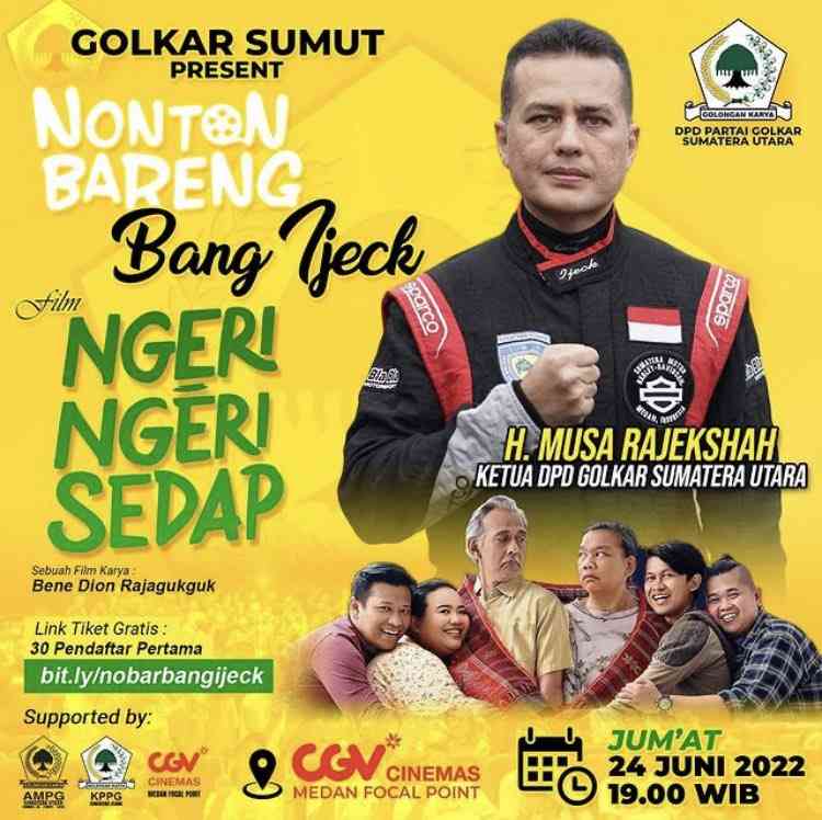 Film Ngeri-Ngeri Sedap ditonton oleh para tokoh politi dari berbagai partai yanga da di Indonesia (Foto : Twitter Bene Dion)