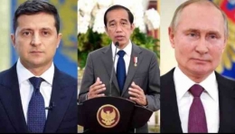 Presiden Ukraina, Presiden Indonesia, dan Presiden Rusia (kompas TV)