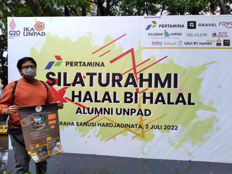 Ibrahim mengikuti kegiatan silaturahmi dan halal bi halal alumni UNPAD 2022. Sumber dokumen pribadi.