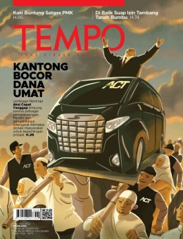 Edisi sampul majalah Tempo edisi ACT. | Sumber: majalah.tempo.co