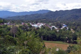 Long Umung Kecamatan Krayan Timur salah satu pusat populasi Dayak Lundayeh di perbatasan Indonesia-Malaysia di Kalimantan Utara (Marahalim Siagian)