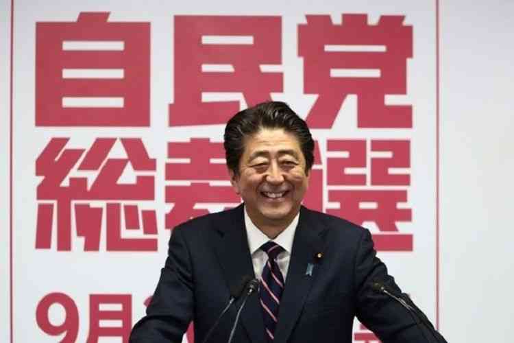 Mantan Perdana Menteri Jepang Shinzo Abe. (Foto: AFP /BEHROUZ MEHRI via kompas.com)