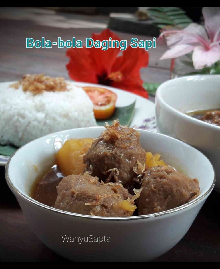 Semur Bola-bola Daging Sapi. | Foto: Wahyu Sapta.