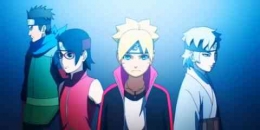 Tim 7 dalam opening serial anime Boruto: Naruto Next Generation. (Sumber: Dok. Pierrot Studio)