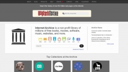 Image: Internet Archive home page (https://librarygenesis.net/)