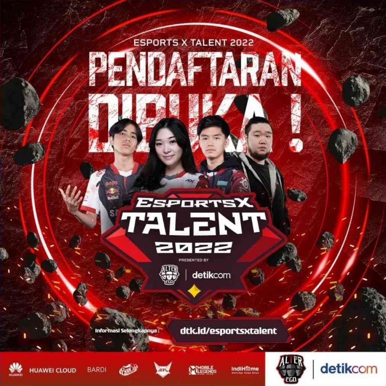 Foto: Poster Esports X Talent 2022 (Instagram Alter Ego eSports)