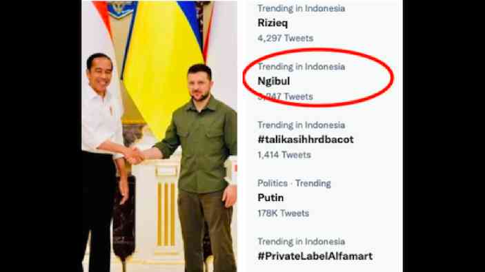 Tagar Trending  Bantah Zelensky Titip Pesan Jokowi ke Putin, Rizal Ramli: Malu-maluin /Instagram @jokowi/Twitter  via isubogor/,pikiran rakyat.com